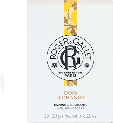 Roger & Gallet Baton de săpun pentru Mâinile & Corpul Bois D' Orange 3x100gr