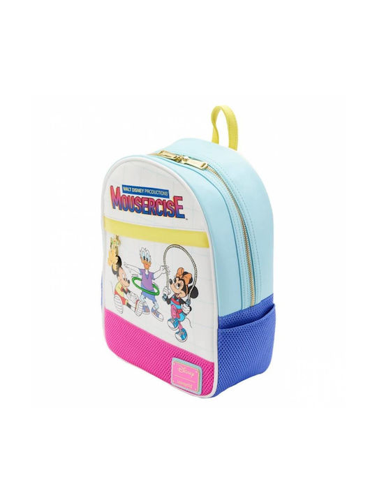 Loungefly Mousercise Kids Bag Backpack Multicolored 22.5cmx11.2cmx30cmcm