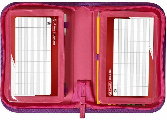 Herlitz Crown Pencil Case Full 31pcs Purple