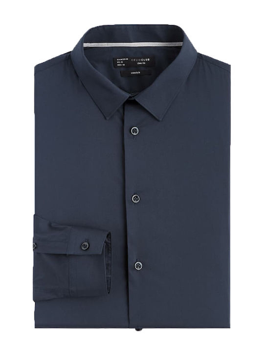 Celio Shirt Dark Blue Masantal1 Navy