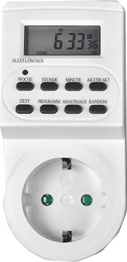 Heitech Digital Timer Socket Daily Weekly With Random Programming Option