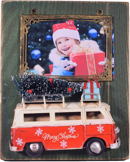 SP Souliotis Christmas Wooden Figure Frame Height 16cm Merry Christmas