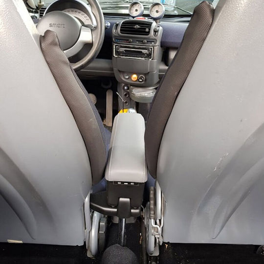 Auto Gs Auto Armlehnenkonsole Kompatibel mit Smart FürZwei Gray Farbe