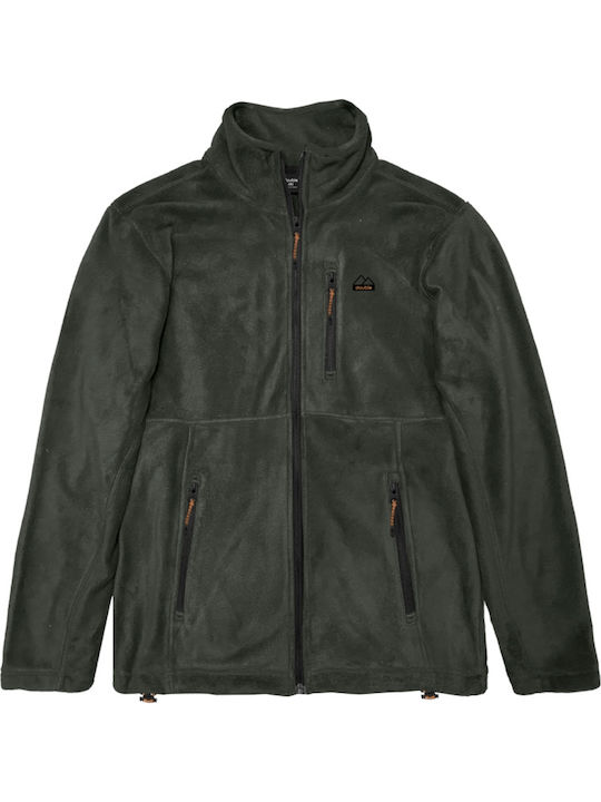 Herren Fleecejacke Khaki