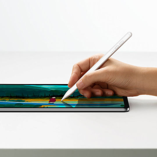 Baseus Smooth Writing Active Стилус Пен с Palm Rejection за iPad в Бял цвят SXBC000202