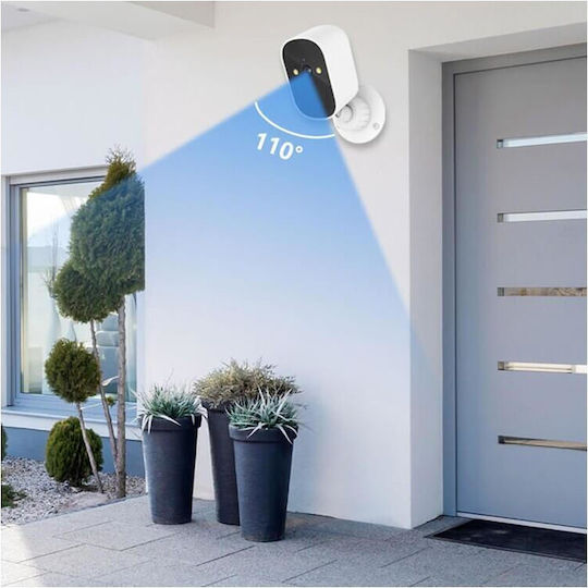 Jortan Jortan IP Surveillance Camera Wi-Fi Full HD 1080p Waterproof with Two-Way Communication and Lens 4mm