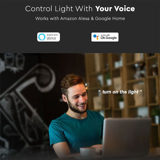 V-TAC Smart Bulb LED 4.8W for Socket GU10 and Shape MR16 RGB 380lm Dimmable