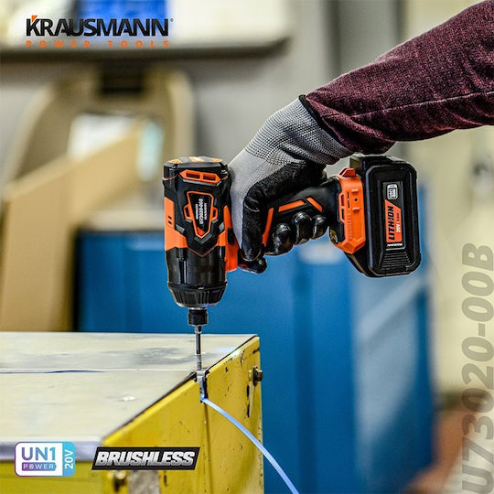 Krausmann U73020-22SΒ Παλμικό Κατσαβίδι Μπαταρίας Solo Brushless 20V