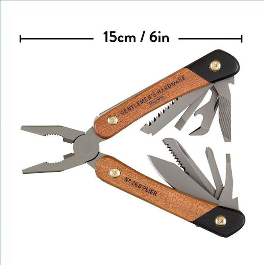 Gentlemen's Hardware Multitool Plier Kraft Πολυεργαλείο Καφέ