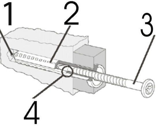 Elvhx Ούπα Πλαστικό 5x45mm 200τμχ