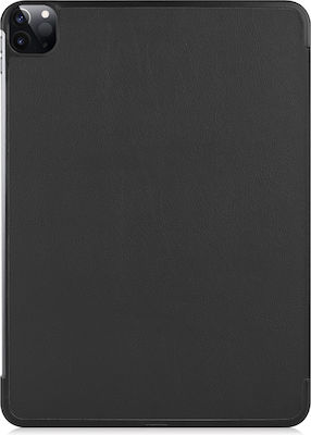 Sonique Smartcase Slim Flip Cover Synthetic Leather Durable Black (iPad Pro 2020 12.9" / iPad Pro 2021 12.9")