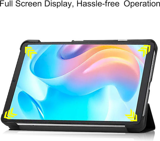 Sonique Smartcase Slim Flip Cover Durable Black Tablet Case Realme Pad Mini 8.7"