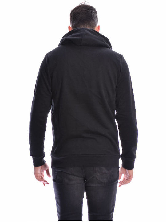 P/Coc P- Men's Sweatshirt with Hood and Pockets Black