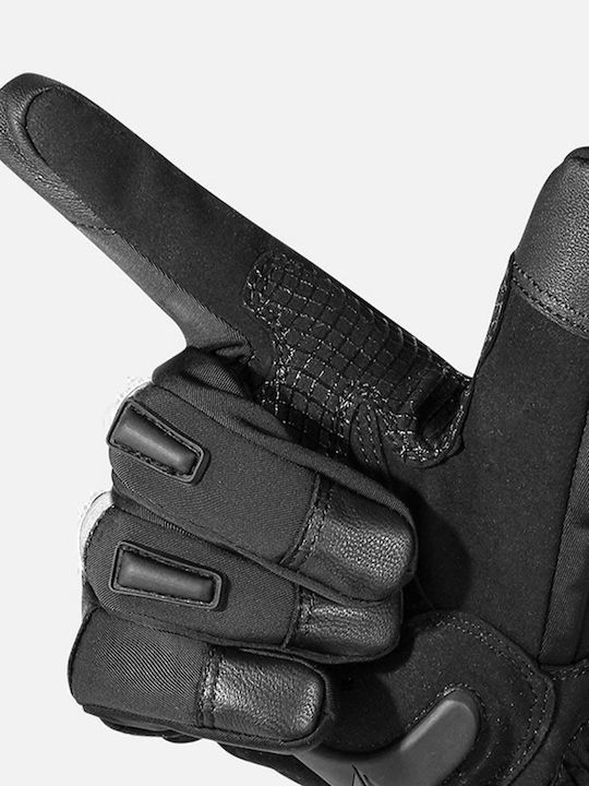 Motowolf MDL0318 Зимни Мъжки Мотоциклетни ръкавици Softshell Водоустойчиви Черен