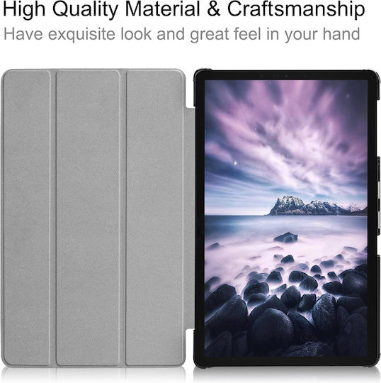 Sonique Smartcase Slim Flip Cover Ανθεκτική Μαύρη (Galaxy Tab A 10.5 2018)
