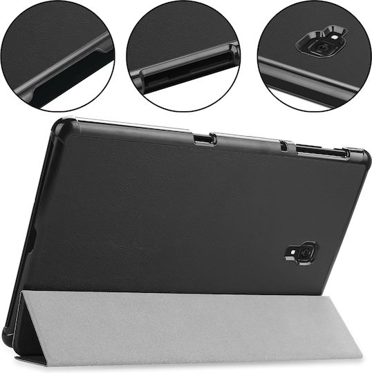 Sonique Smartcase Slim Flip Cover Ανθεκτική Μαύρη (Galaxy Tab A 10.5 2018)