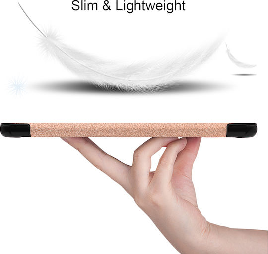Sonique Smartcase Slim Flip Cover Ανθεκτική Ροζ Χρυσή (Galaxy Tab A 8.0 2019)