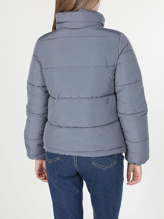 Colin's Kurz Damen Puffer Jacke für Winter Indigo