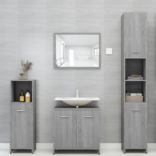 vidaXL Ντουλάπι Μπάνιου 30x30x95cm Sonoma