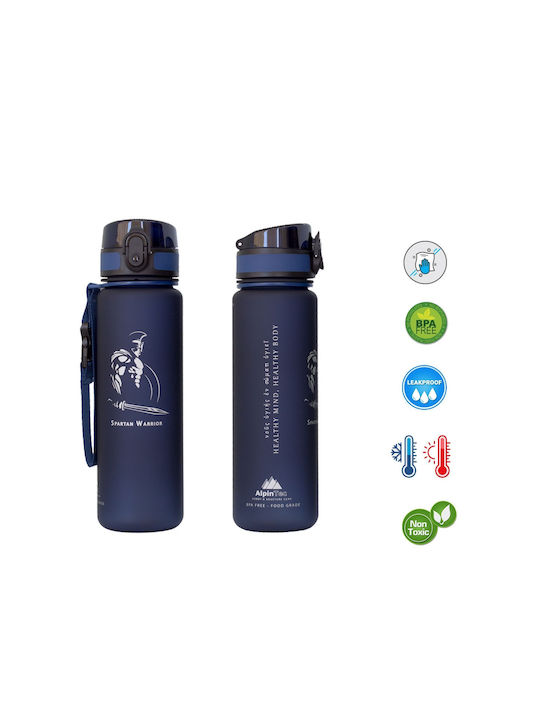 AlpinPro Spartan Warrior Παγούρι Πλαστικό 500ml Μπλε