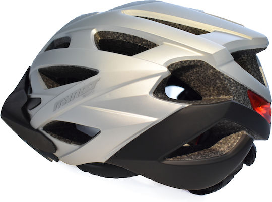 GoldBike My Nat TH48 Road Bicycle Helmet with LED Light Gray