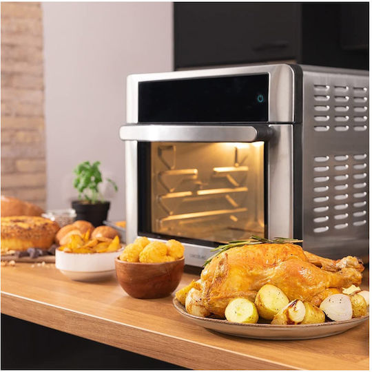 Cecotec Bake&Fry 3000 Touch Steel Ηλεκτρικό Φουρνάκι 30lt Χωρίς Εστίες με Αέρα