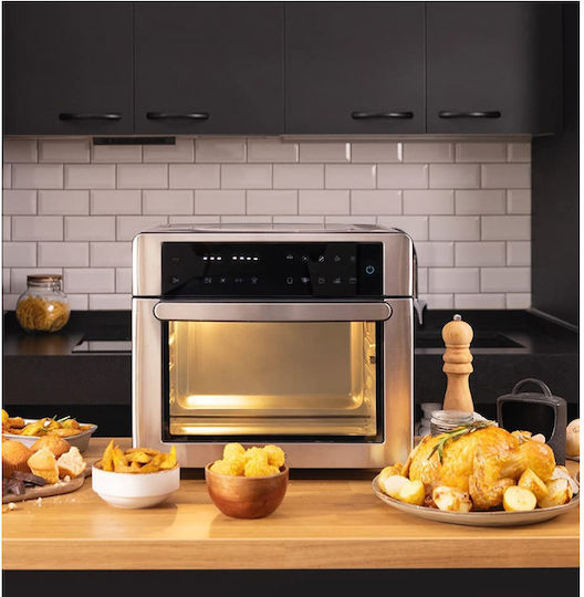 Cecotec Bake&Fry 3000 Touch Steel Ηλεκτρικό Φουρνάκι 30lt Χωρίς Εστίες με Αέρα