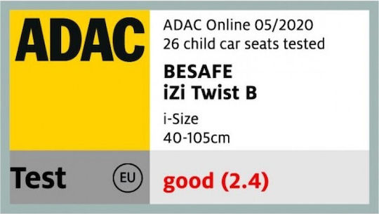 BeSafe iZi Twist Baby Car Seat i-Size with Isofix Cloud Melange 9-18 kg