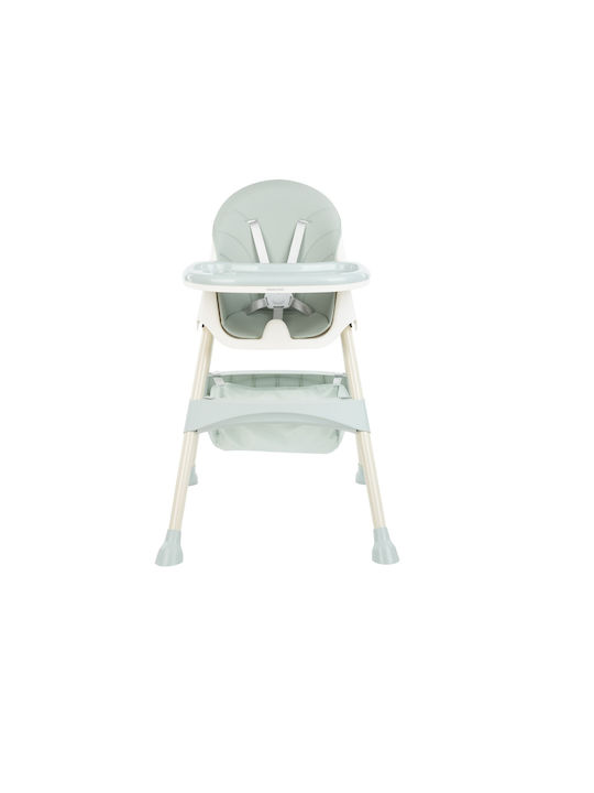 Kikka Boo Brie Scaun de Masă pentru Copii 2 în 1 cu Cadru Metalic & Scaun din Piele Ecologică Ca
