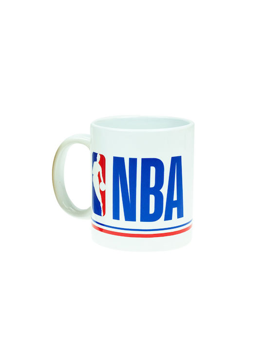 Back Me Up NBA Logo Ceramic White Mug