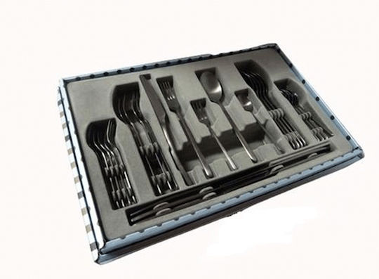 Dinox Cuba Besteckset Black Matte 60Stück