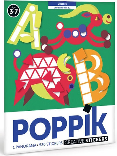 Poppik Велкро Letters за Деца 3+ години+ Години