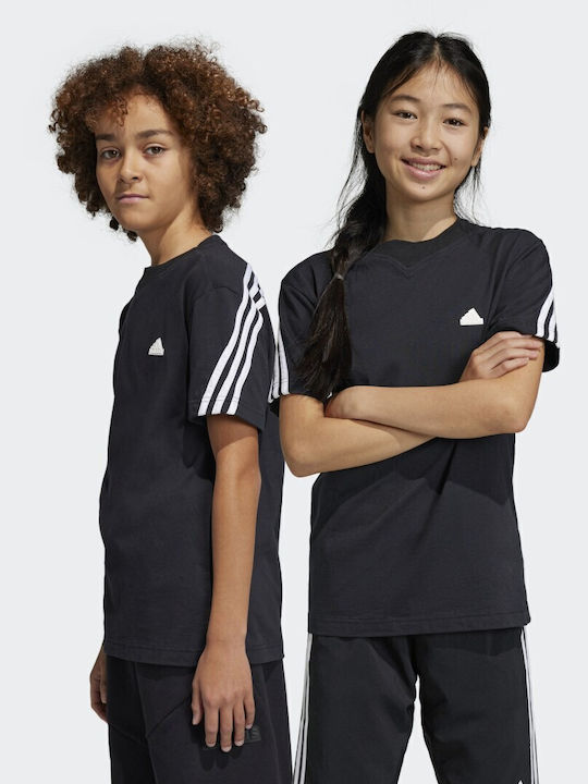 Tricou Pentru Copii Negru Performance Future Icons 3-Stripes