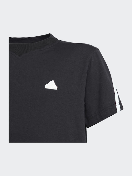 Tricou Pentru Copii Negru Performance Future Icons 3-Stripes
