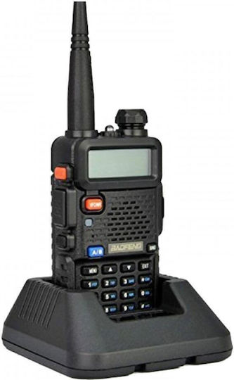 Baofeng UV-5R (8W) & Μικροακουστικό Ασύρματος Πομποδέκτης UHF/VHF 8W με Μονόχρωμη Οθόνη