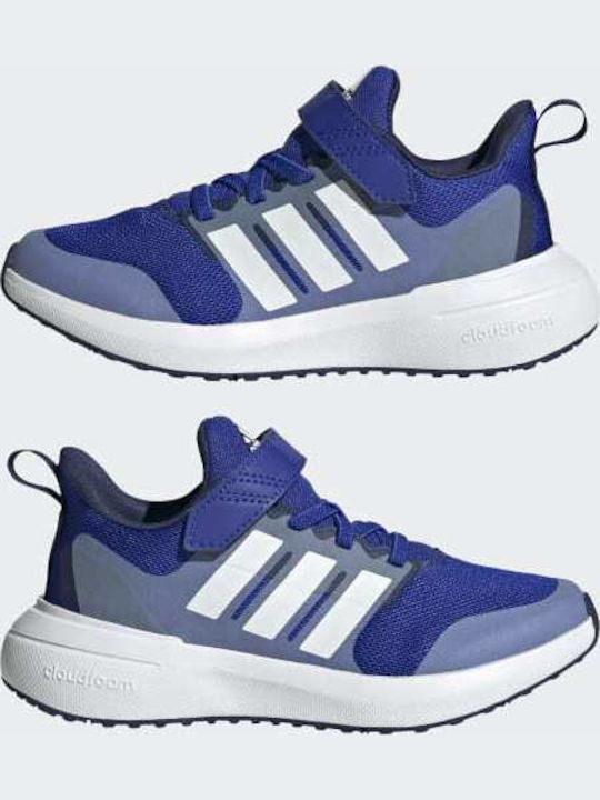 Fortarun FortaRun 2.0 EL K Kids Sports Shoes Running with Hoop & Loop Closure Lucid Blue / Cloud White / Blue Fusion