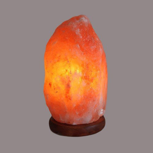 Dekorative Lampe Himalaya-Salz mit Fassung für E14 Lampe Orange