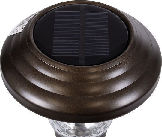GloboStar Set of 4 Stake Solar Lights Lanterns 0.24W 100lm Cold White 6000K with Photocell IP65 12cmx12cmx23cmcm