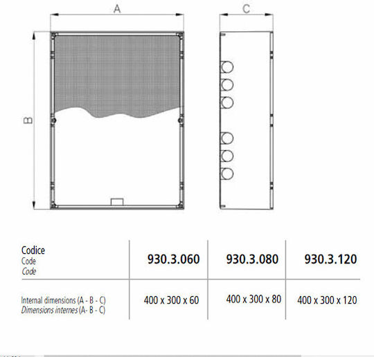Marlanvil Elektroinstallationsdose für Außenmontage IP44 in Beige Farbe