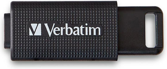 Verbatim Retractable 64GB USB 3.2 Stick with connection USB-C Black