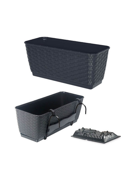 Marhome Ratolla Case Pw Planter Box Hanging 59x14.2cm Charcoal 15-12-600-2 09-DRL600PW-S433