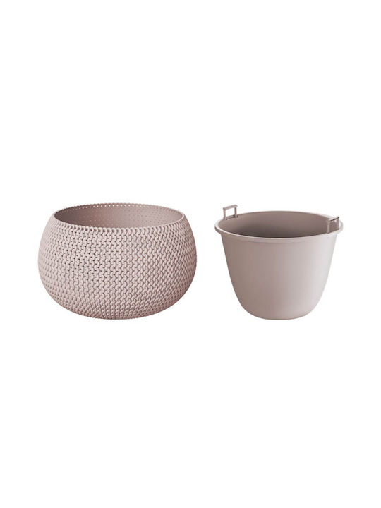 Marhome Splofy Bowl Pflanzentopf Beige 47.8x47.8x30cm 09-DKSP480-7529U 2 in 1