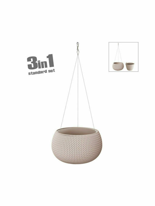 Marhome Splofy Bowl WS Pot Beige 37x37x21.8cm 09-DKSP370WS-7529U 3 In 1