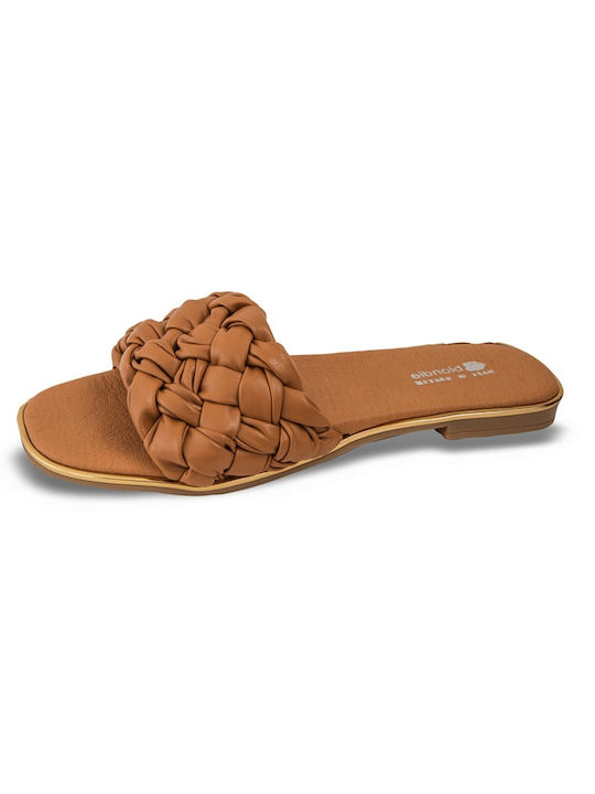 Blondie Women's Flat Sandals Anatomic in Tabac Brown Color