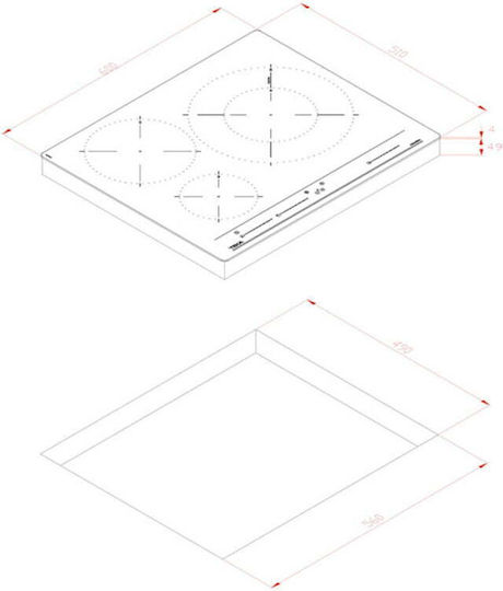 Teka IZC 63320 BK MSS Plită Inducție Autonomă Cu Funcție De Blocare 60x51cm