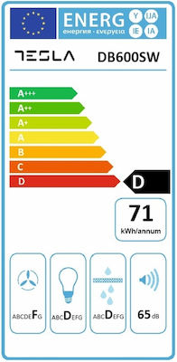 Tesla Free-standing Hood 60cm White