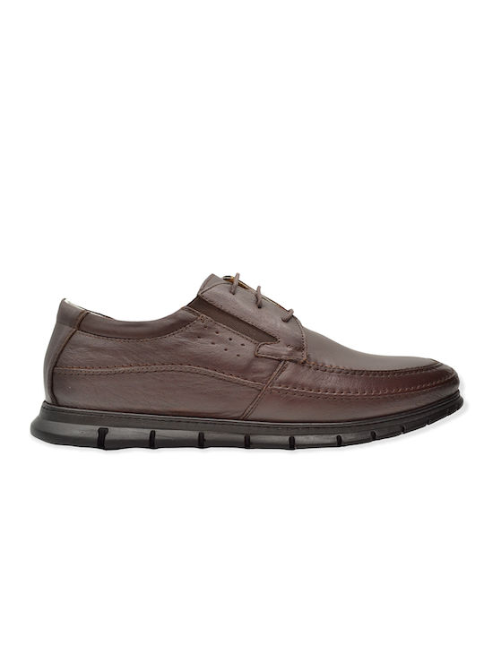 Hawkins Premium Men's Leather Casual Shoes Brown