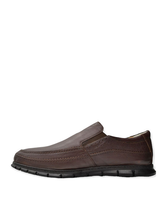 Leder Herren Freizeitschuhe Anatomisch Braun