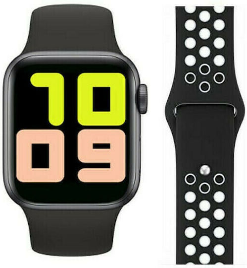 T55 Smartwatch mit Pulsmesser (Black / White)