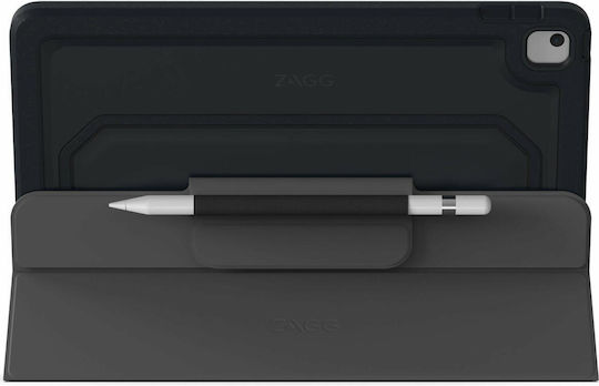 Zagg Rugged Messenger Flip Cover with Keyboard English US Black for iPad 2019/2020/2021 10.2''